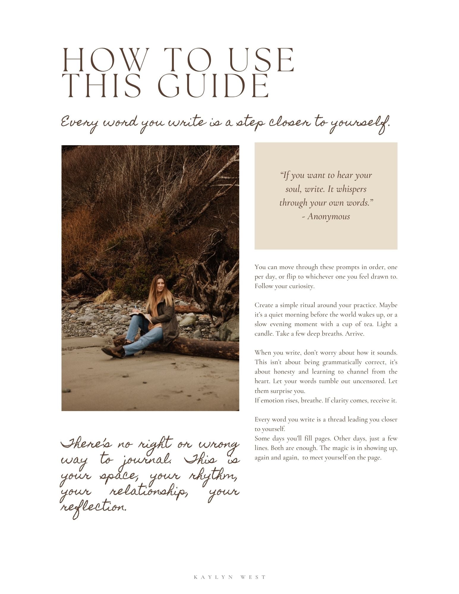 Return to You // A 30-Day Guided Journaling Journey